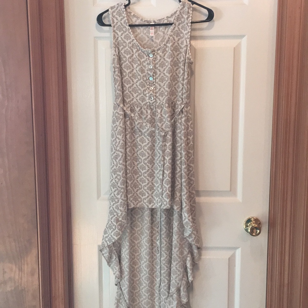 Xhilaration dress/brown and off white